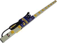 4 ft 12 Outlet Metal Power Strip, Beige