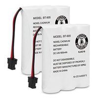 QTKJ BT-905 Rechargeable Cordless Handset Phone Battery Compatible with Uniden BT905 BT800 BT-1006 BP-905 P-P501 BP-905BBTY-0444001 BBTY-0449001 (2-Pack)