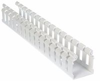 Panduit H1.5X2WH6 Type H Hinged Cover Wide Slot Wiring Duct, PVC, White