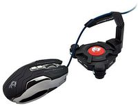 Dragonwar Mouse Bungee Cord Holder with 4 USB 3.0 Hub, Boost Accuracy By Avoid Cable Drag