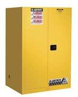 Justrite 899020 Sure-Grip EX Flammable Safety Cabinet, 2 Door, Self Closing, Dimensions (H x W x D): 65 x 34 x 34 inch (1651 x 1092 x 864 mm); 90 gal. (227L)