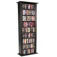 Venture Horizon Media Storage Tower-Tall Single Black