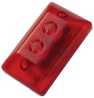 Cop Security 15-560D 12V Mini Size Siren with dual Strobe (Red)