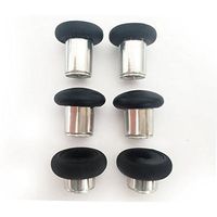 E-MODS GAMING 6 in 1 Swap Thumbstick Grips Replacement Parts for Xbox One Elite Controller - Black