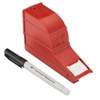 3M SLS Plastic Self Laminating Write-On Wire Marker Dispenser With Tape and Pen 1 Inch x 2.125 Inch Marker 1/2 Inch Write-On Area White Legend Blank ScotchCodeTM