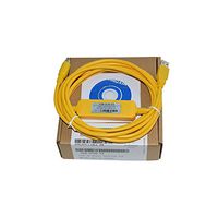 Washinglee FX USB PLC Programming Cable for Mitsubishi FX Series, for Taiwan Shilin AX Series, for USB-SC09-FX Replacement, Yellow, 6 FT, 3 Options. (FX Series)