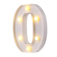 LED Marquee Letter Lights, 26 Alphabet Light Up Letters Sign Perfect for Night Light Wedding Birthday Party Home Bar Decoration Christmas Lamp(White,0)