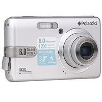 Polaroid T830 8.0MP 3X Optical / 4X Digital Zoom Camera (Silver)