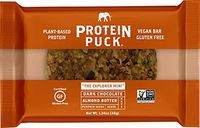 Protein Puck Mini Protein Bar | Almond Butter Dark Chocolate | Gluten Free, Vegan, Non GMO, Non-Dairy | Case of 12