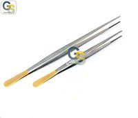 G.S 2 O.R GRADE DEBAKEY ARTERY ATRAUMATIC TISSUE VASCULAR FORCEPS 9.5 INCH AND 12 INCH WITH GOLD HANDLE