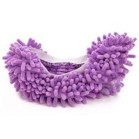 Fusicase Slippers Shoes,Fusicase Microfiber Dust Mop Slipper Shoe Office House Floor Bathroom Kitchen Cleaner(Purple)