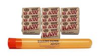 Bundle - 11 Items - RAW Natural Unbleached Hemp Wick 10ft Roll(10 Rolls) and Rolling Paper Depot XL Kewltube