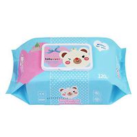 joyce555 120Pcs/ Pack Disposable Wet Wipes,Portable Tissue Skin-Friendly Napkin Children Home Travel Outdoor Use,Washcloth Large Blue