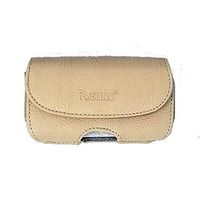 Reiko HP18A Beige Horizontal Insulin Pump Carrying Case with Swivel Belt Clip. Size: BB (L4.40" X W2.50" X D0.80")