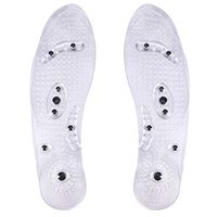 Healifty Magnetic Shoe Insoles Breathable Deodorant AntiSweat Acupressure Massage Insoles Unisex 25cm