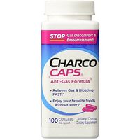 CharcoCaps Anti-Gas Formula Capsules 100 ea (Pack of 6)