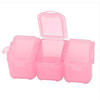 uxcell Plastic 3 Compartments Travel Medicine Pill Box Holder Storage Case