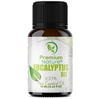 Organic Aromatherapy Eucalyptus Essential Oil - 100% Pure Essential Oil for Hair, Skin and Diffuser Best Therapeutic Grade Essential Oil (10mL) (Eucalyptus)