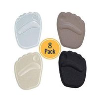 Metatarsal Pads for Women Forefoot,Shoes Wedges Heels Shoe Pads、Running Shoes、Sandals to Pain Relief（Black+Transparent+Beige+Skin）