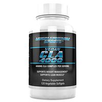 Vegan Cla 4000mg Highest Potency Supports Weight Management, Lean Muscle 120 Vegetable Softgels