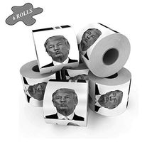 6 Rolls Donald Trump Kissy Toilet Paper,Premium Rapid Dissolving Toilet Paper for Novelty Political Gag Gift Prank Joke and Daily Use