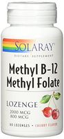 Solaray B-12 + Methyl Folate Lozenges, 60 Count
