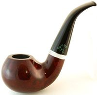 Mr. Brog Full Bent Tobacco Pipe - Model No: 100 Frog Mahogany - Mediterranean Briar Wood - Hand Made