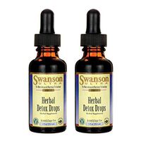 Swanson Dr. Barbara Hendel's Herbal Detox Drops (Alcohol/Sugar-Free) 1 fl Ounce (29.6 ml) Liquid (2 Pack)