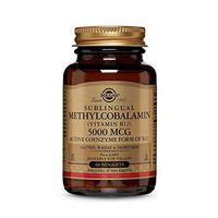 Solgar Methylcobalamin (Vitamin B12) 5000 mcg, 60 Nuggets - Supports Energy Metabolism - Body-Ready, Active Form of B12 - Vitamin B - Non GMO, Vegan, Gluten, Dairy Free, Kosher - 60 Servings