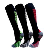Compression Socks for Men & Women(3 Pairs),15-20mmHg is Best Stockings for Running,Nurses,Athletic,Medical,Pregnancy,Travel-Boost Performance,Blood Circulation&Recover(Multicoloured 15,Large/X-Large)
