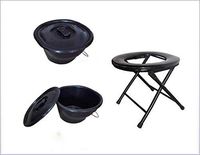 PLLP Medical Rehab Chair, Wheelchair,Bedside Commode Chair Toilet with Padded Seat Use As Stand Alone or with Toilet Bedside Commodes Medical Chair for Elderly Handicap