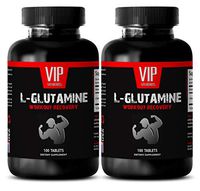 Immune Extra - Pure L-GLUTAMINE - Workout Recovery - Immune Support - Strength Boost - glutamine for Gut Health - 2 Bottles (200 Tablets)