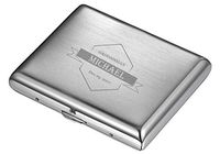Personalized Groomsman Visol Guard Brushed Metal Cigarette Case - Free Engraving