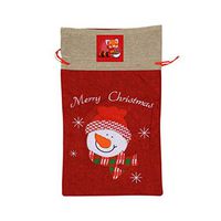VAbBUQBWUQ Red Raccoon Eating Noodles Santa Clause Drawstring Candy Goody Toy Gift Stocking Bag Holiday Wrapping Party Favors Presents Decorations