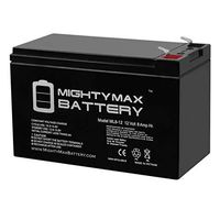 Mighty Max Battery 12V 8AH SLA Replaces CyberPower CPS500SL + 12V 1Amp Charger
