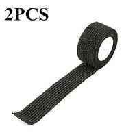 MINQISU Cohesive Bandage - Self Adherent Cohesive First Aid Sports Wrap Tapes Bandages Pet Vet Wrap Tape Size 2PCS (Black)