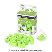 Flents Quiet Contour Ear Plugs/Earplugs | 10 Pair ( Pack of 6) | NRR 33 | Made in The USA