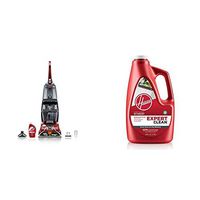 Hoover Power Scrub Deluxe Carpet Washer FH50150 &  Expert Clean Carpet Washer Detergent Solution Formula, 128 oz, AH15074