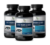 Eye Supplements Lutein - Eye Vision Guard Extra Strength Dietary Supplement - Bilberry and Lutein Capsules - 3 Bottles 600 Softgels
