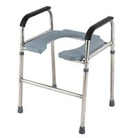 AXD Elderly Toilet Safety Surround Frame Chair, Adjustable Stainless Steel Bathroom Shower Stool Rail with Anti-Slip Handrail