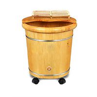 Foot Tub Foot Bath Tub,Cypress Wood Foot Bucket,Seamless Splicing,Household Steamed, Foot Spa Wooden Tub