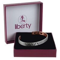 Viva Pewter Finish Solid Copper Liberty Bracelet