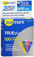 Sunmark Sterile Lancets 33 G - 100 ct, Pack of 2