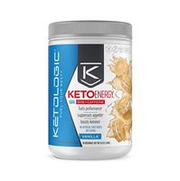 KetoLogic Ketoenergy Bhb with Caffeine, Vanilla | Beta-Hydrobutyrate Salts Ketone Powder Supplement | Supports Low-Carb, Keto Diet & Pre-Workout | 30 Servings