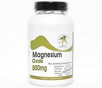 Magnesium Oxide 500mg ~ 200 Capsules - No Additives ~ Naturetition Supplements