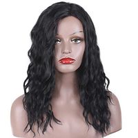 Jieson Hair Wigs Women Fashion Lady Gradient Short Curls Hair Cosplay Party Wig Party Wig Best Gift for You (Black)