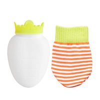 Hxibod Water Injection Hot Water Bottle Knit Cloth Set Portable Radish Hand Warmers Student Silicone Warm Water Bag,B