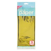 Darice 2506-95 2506A-95 Foil Tissue 20"x26" 3/Pkg-Gold