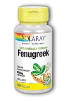 Organically Grown Fenugreek Seed 620mg Solaray 100 Caps
