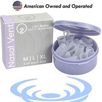 Anti Snoring Nose Vents - 9 Pairs (M, L, XL) of Extra Comfortable Nose Vents and a Travel Case - Allergy and Asthma Support Nasal Dilator Design for a More Restful Sleep and Nighttime Breathing